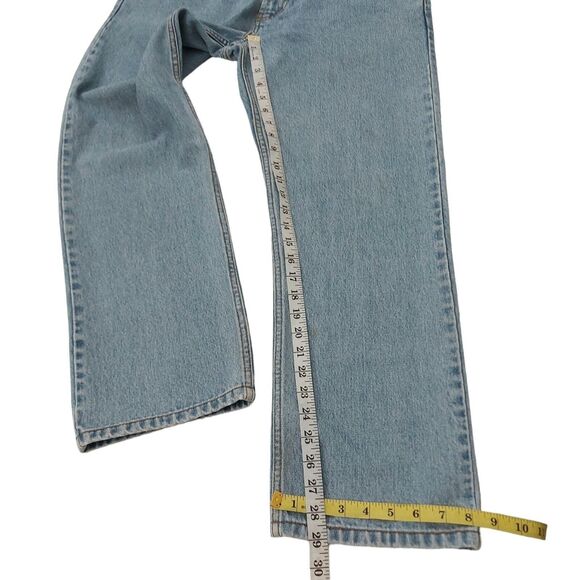 Levi's 505 Regular Fit Jeans Mens 34x29 Blue Straight Leg Premium Denim American - Picture 10 of 11